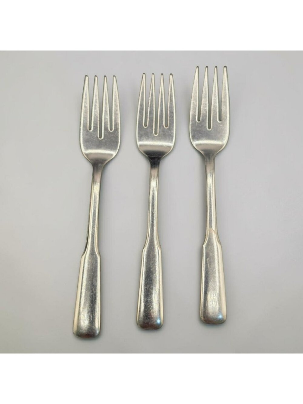 Oneida Wm A Rogers Friendship Stainless 3 Salad Forks Vintage Flatware